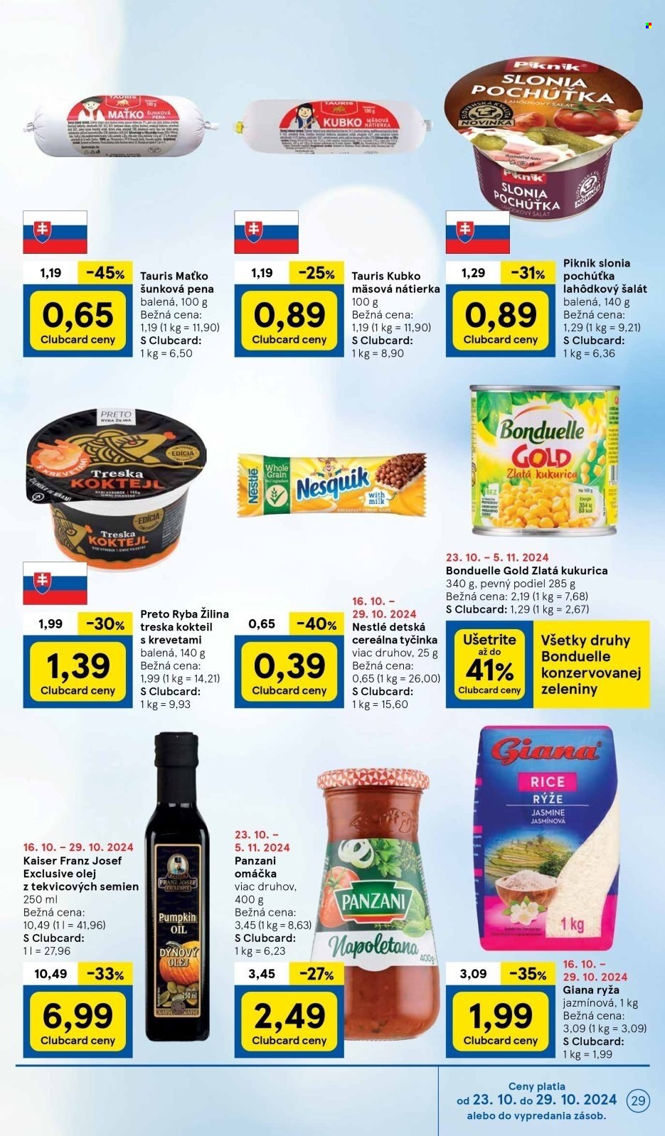Leták TESCO - 23.10.2024 - 29.10.2024. Strana 29