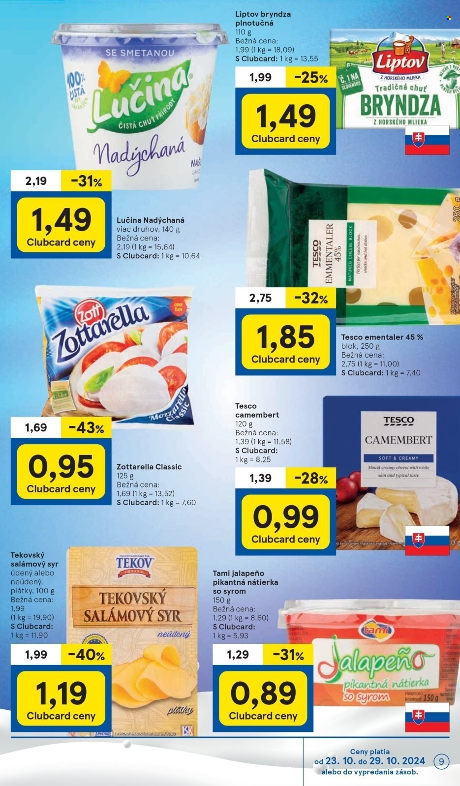 Leták TESCO supermarket - 23.10.2024 - 29.10.2024. Strana 9