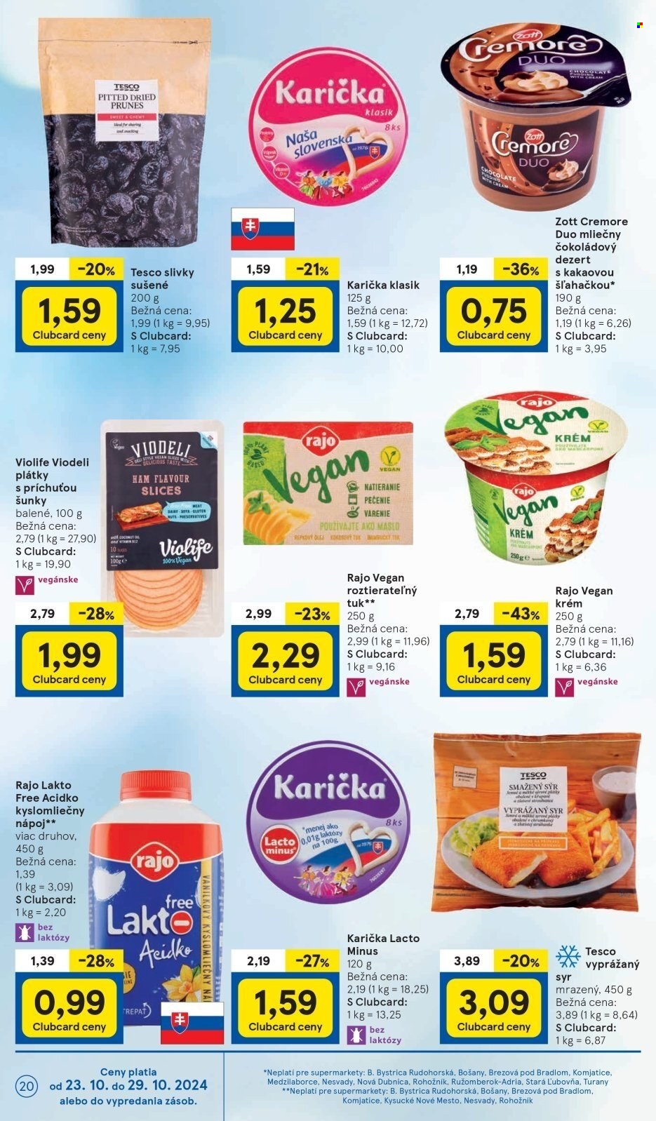 Leták TESCO supermarket - 23.10.2024 - 29.10.2024. Strana 20