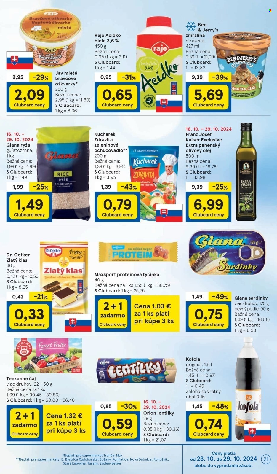 Leták TESCO supermarket - 23.10.2024 - 29.10.2024. Strana 21