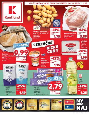 Leták Kaufland - 24.10.2024 - 30.10.2024.
