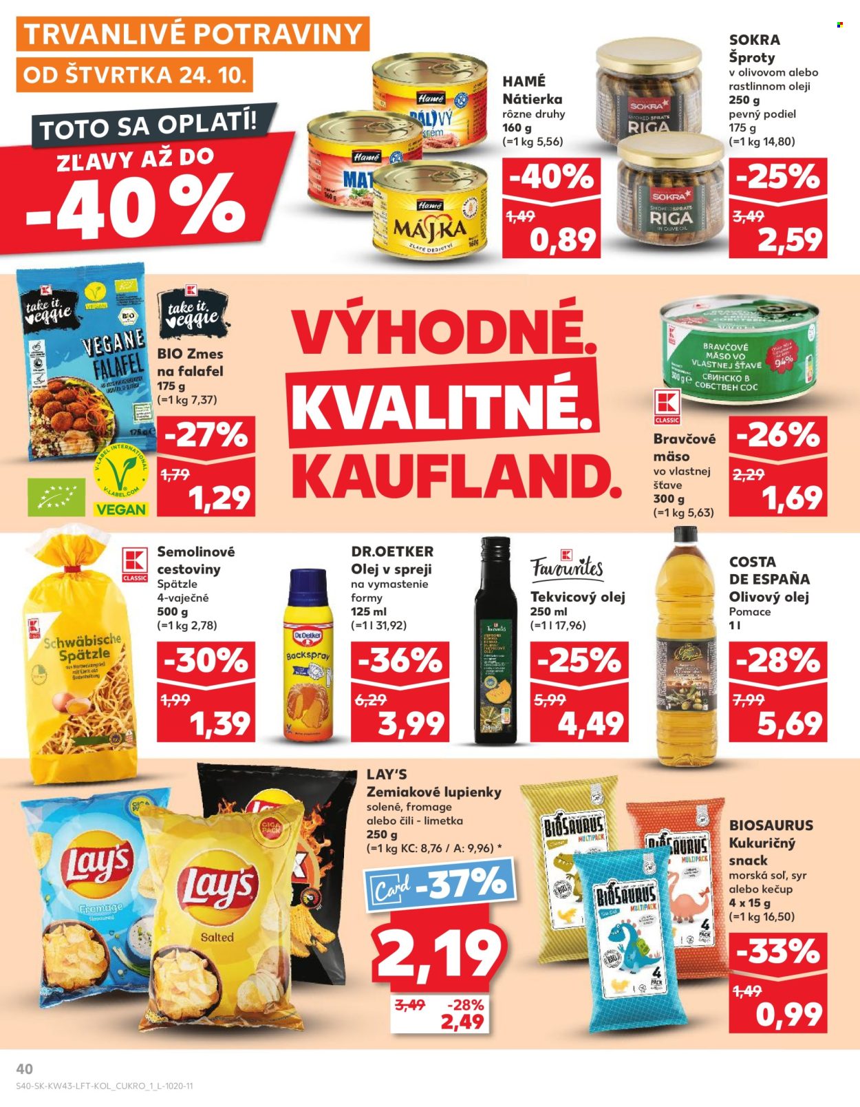 Leták Kaufland - 24.10.2024 - 30.10.2024. Strana 40
