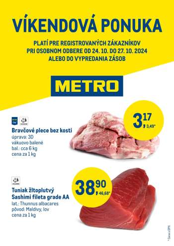 Leták Metro - 24.10.2024 - 27.10.2024.