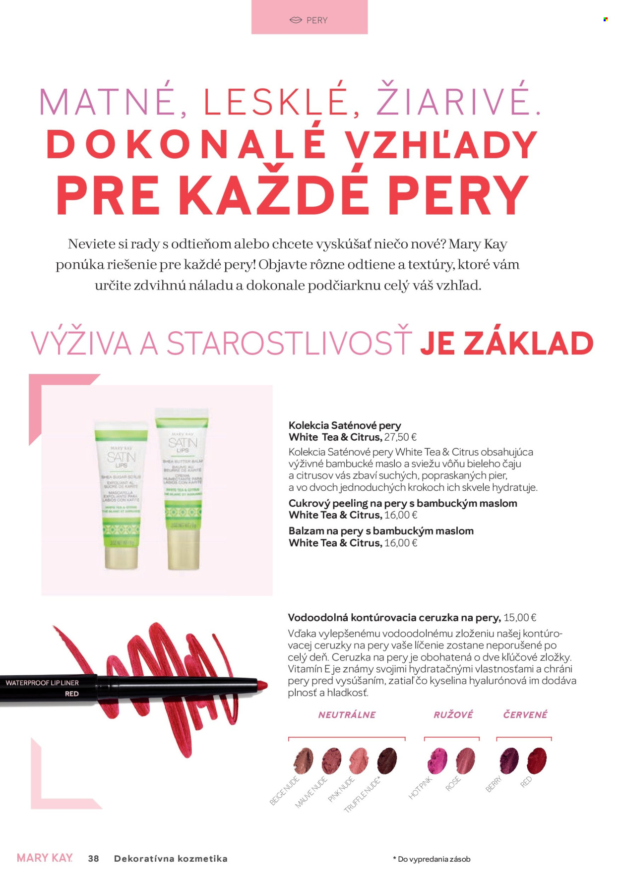 Leták Mary Kay. Strana 38