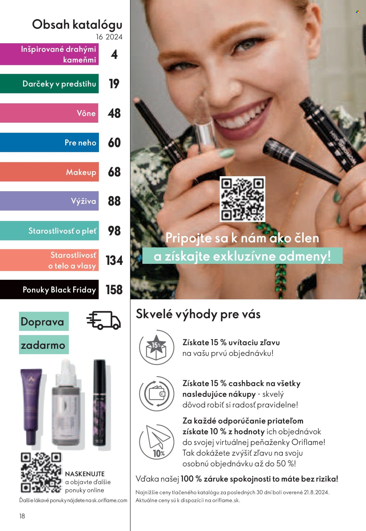 Leták Oriflame - 10.11.2024 - 30.11.2024. Strana 18