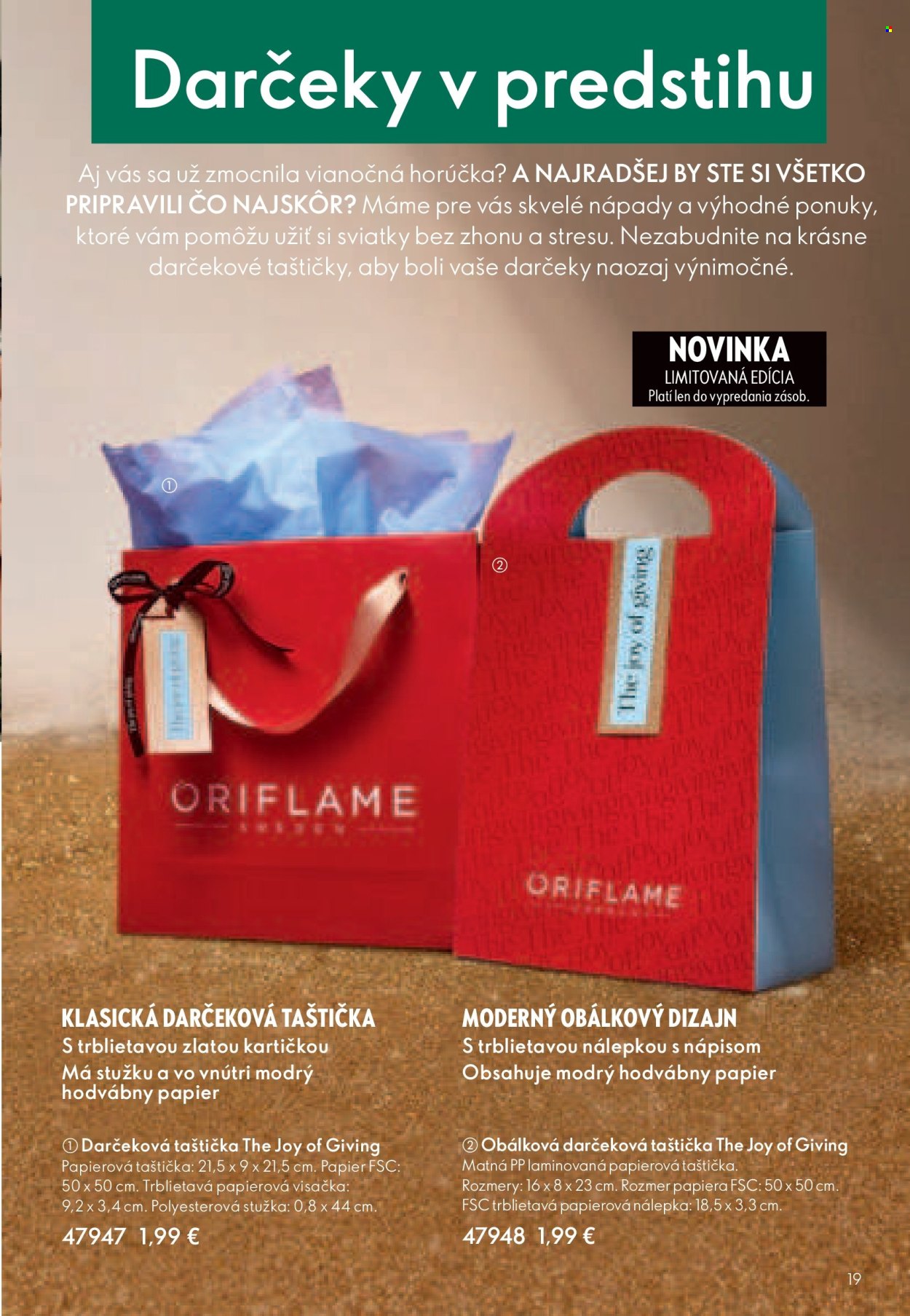 Leták Oriflame - 10.11.2024 - 30.11.2024. Strana 19
