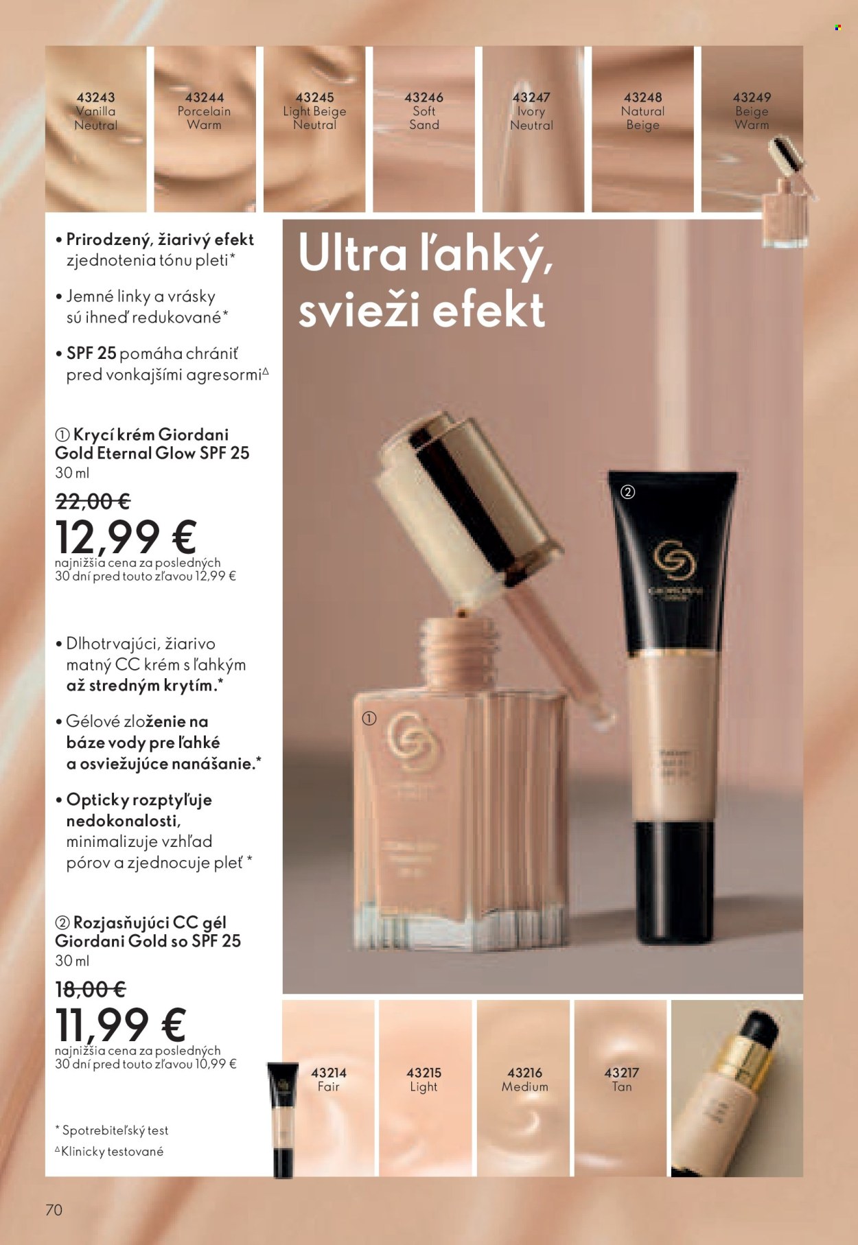 Leták Oriflame - 10.11.2024 - 30.11.2024. Strana 70