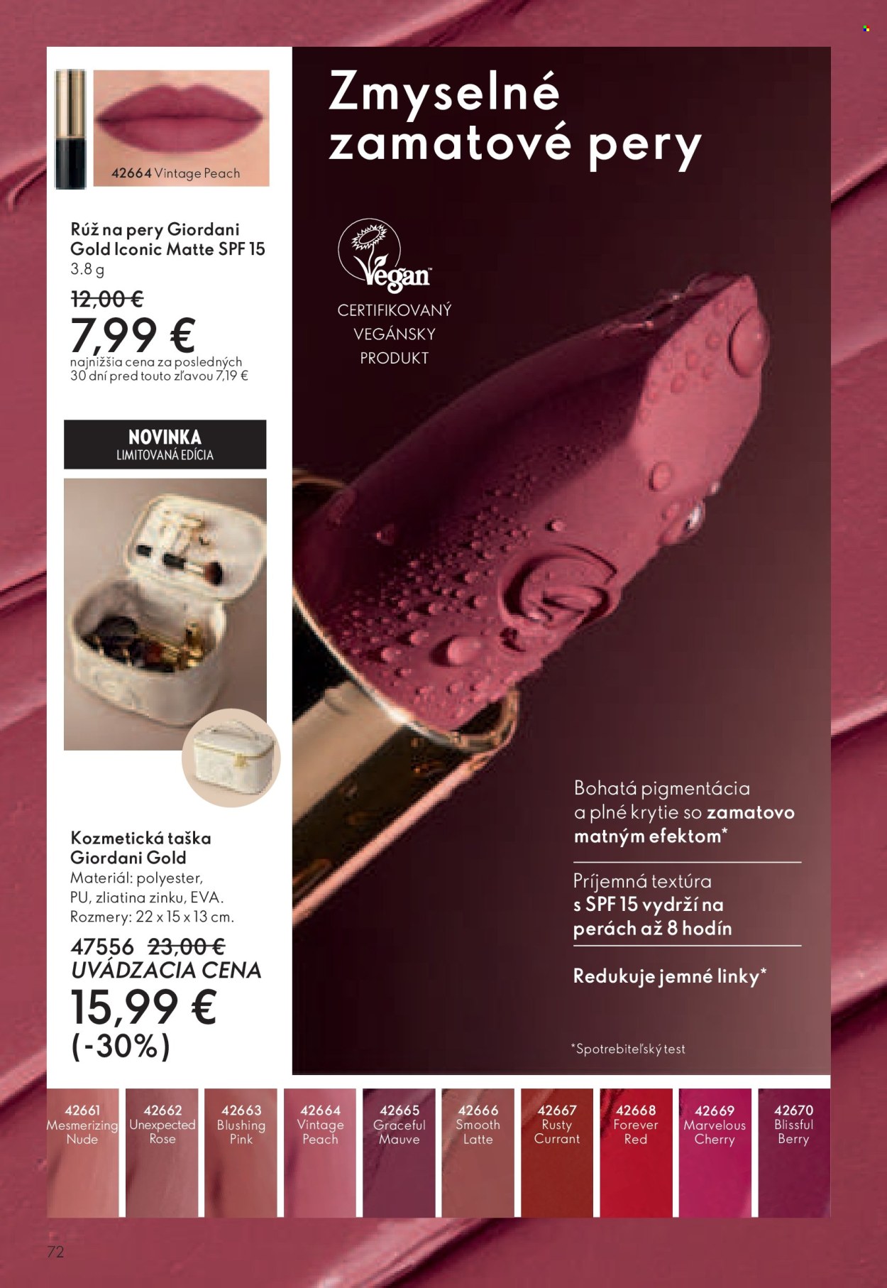 Leták Oriflame - 10.11.2024 - 30.11.2024. Strana 72