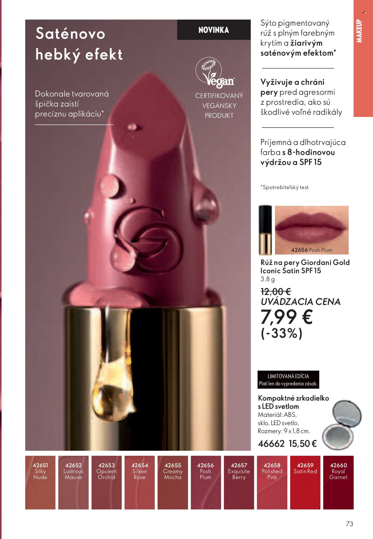 Leták Oriflame - 10.11.2024 - 30.11.2024. Strana 73