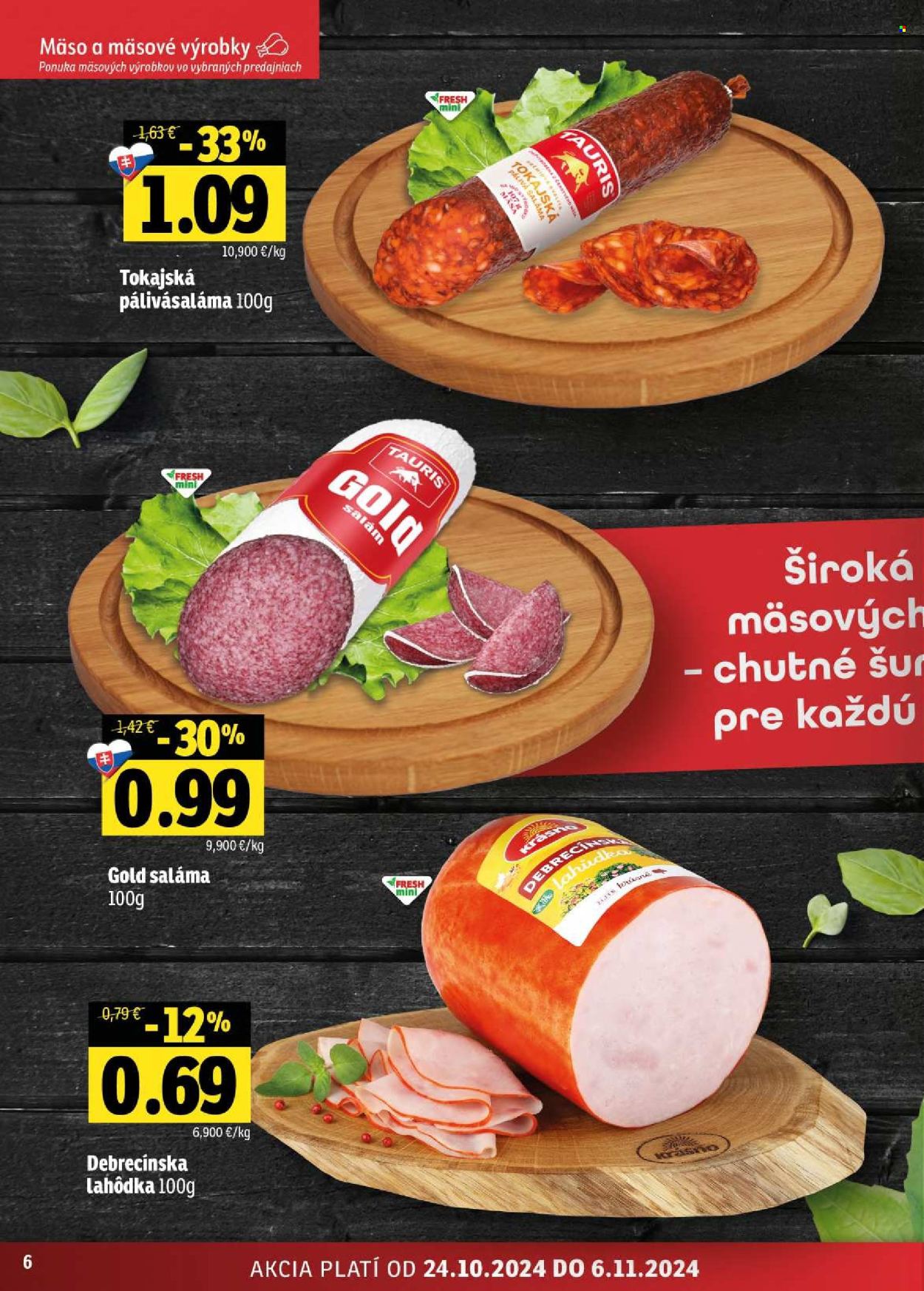 Leták FRESH - 24.10.2024 - 6.11.2024. Strana 6