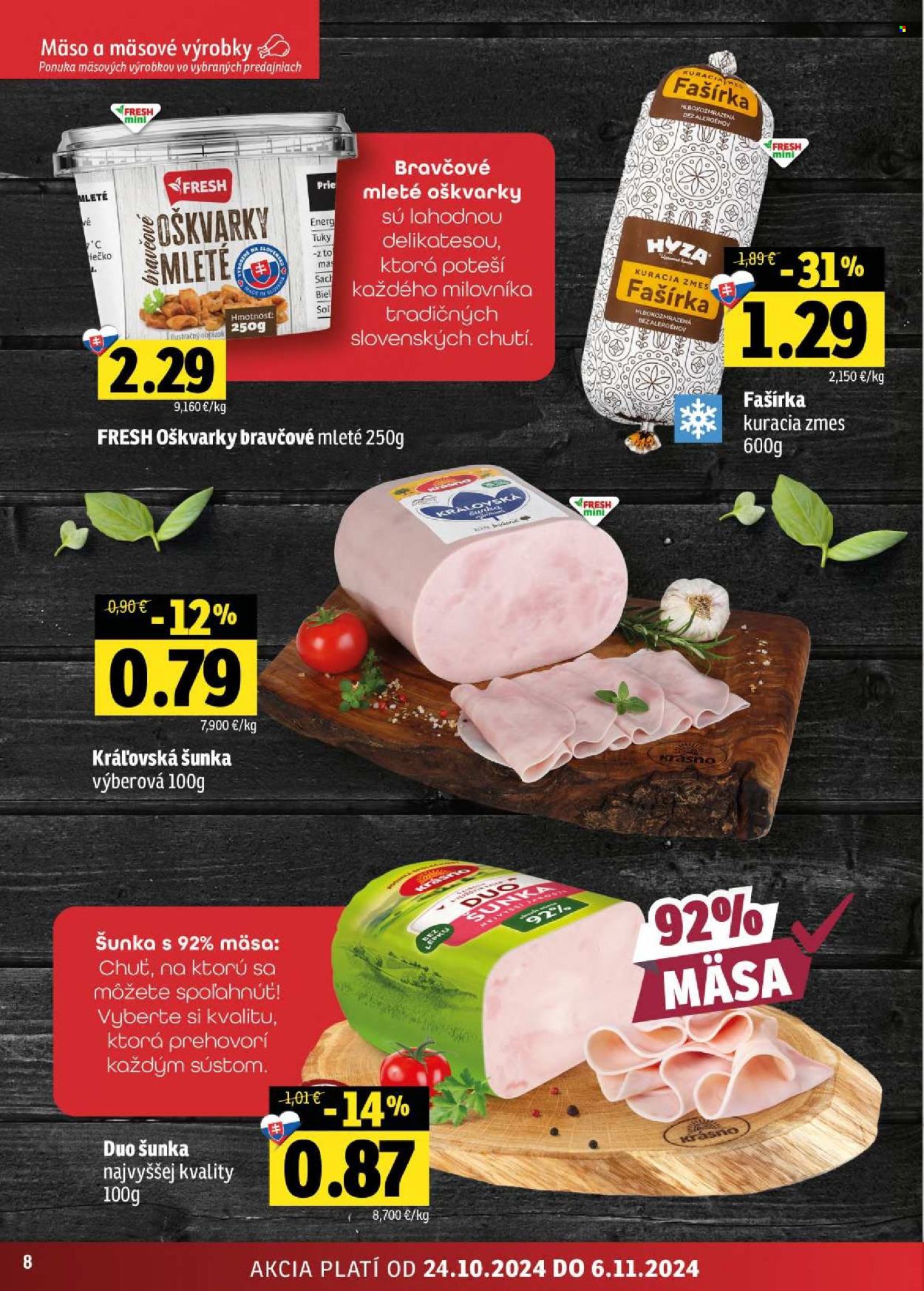 Leták FRESH - 24.10.2024 - 6.11.2024. Strana 8