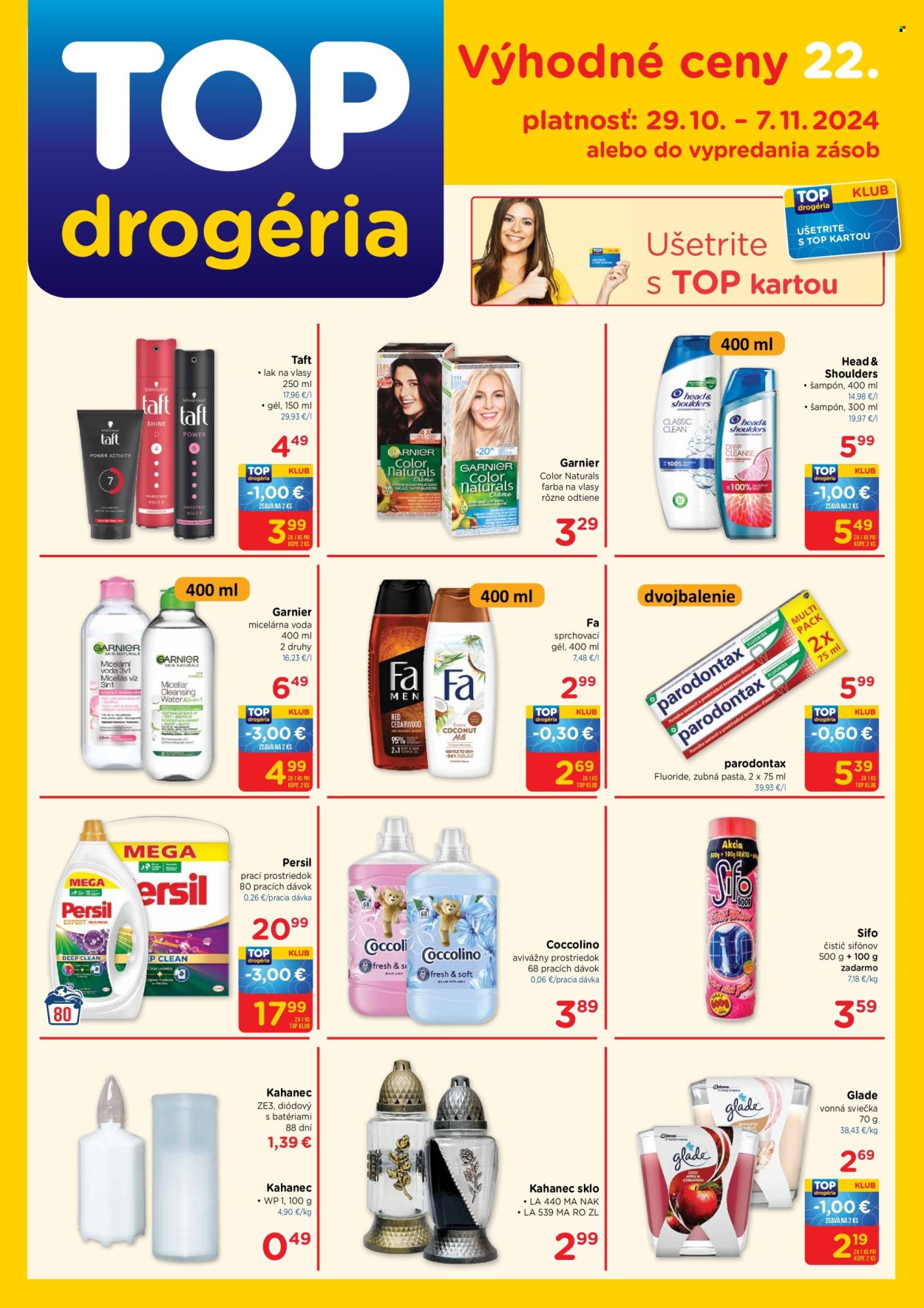 Leták TOP drogéria - 29.10.2024 - 7.11.2024. Strana 1
