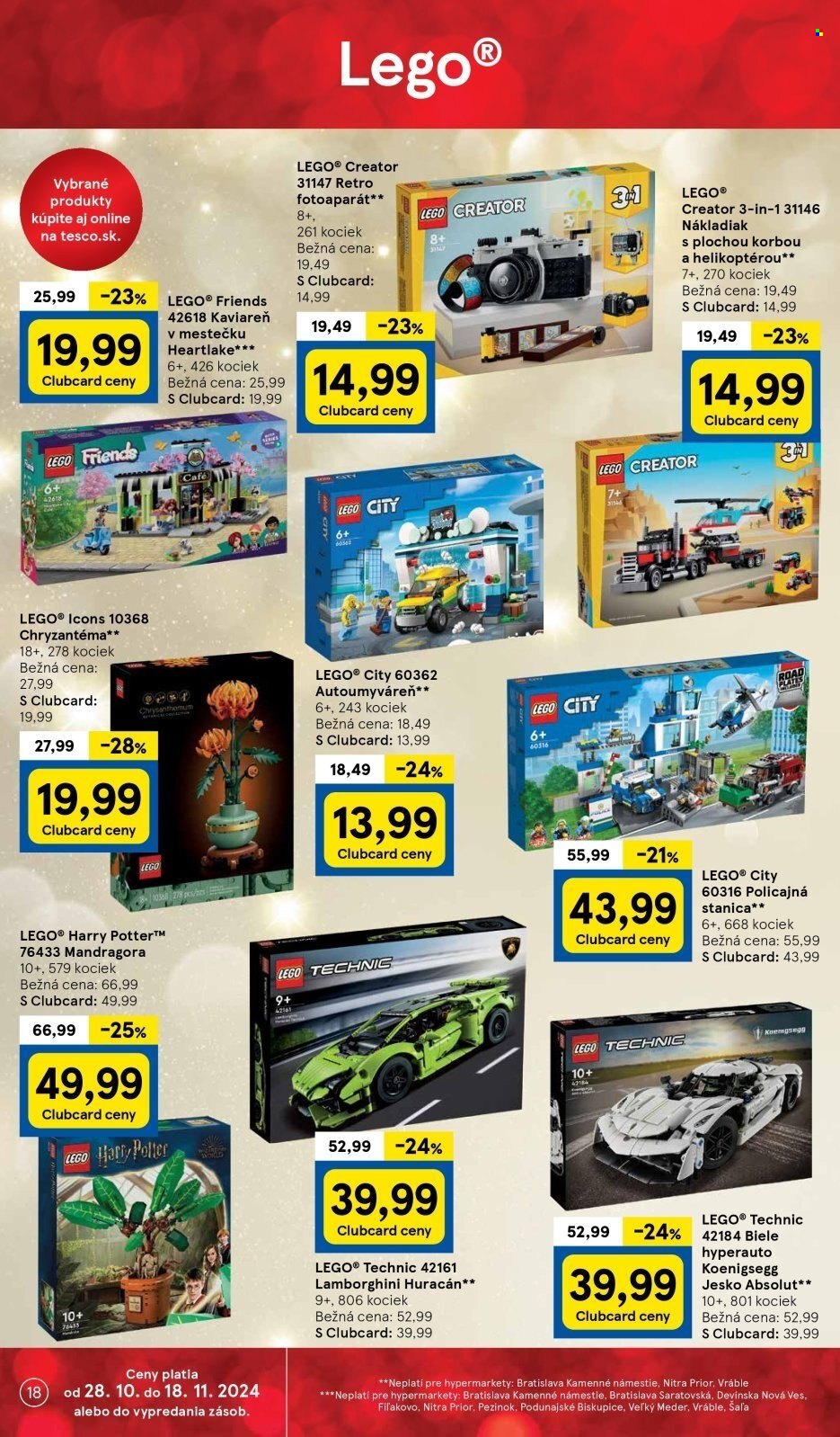 Leták TESCO - 30.10.2024 - 5.11.2024. Strana 18