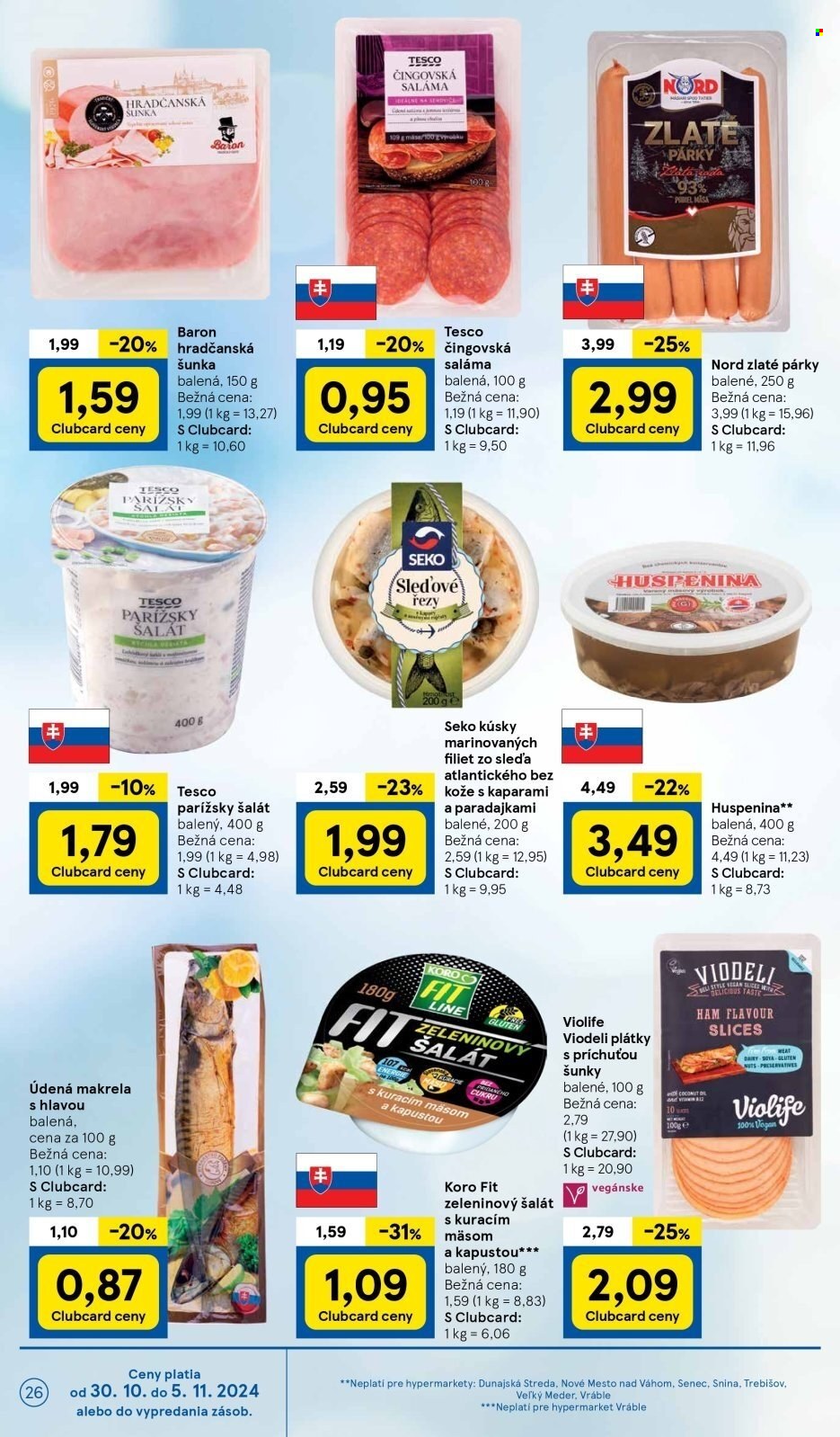 Leták TESCO - 30.10.2024 - 5.11.2024. Strana 26