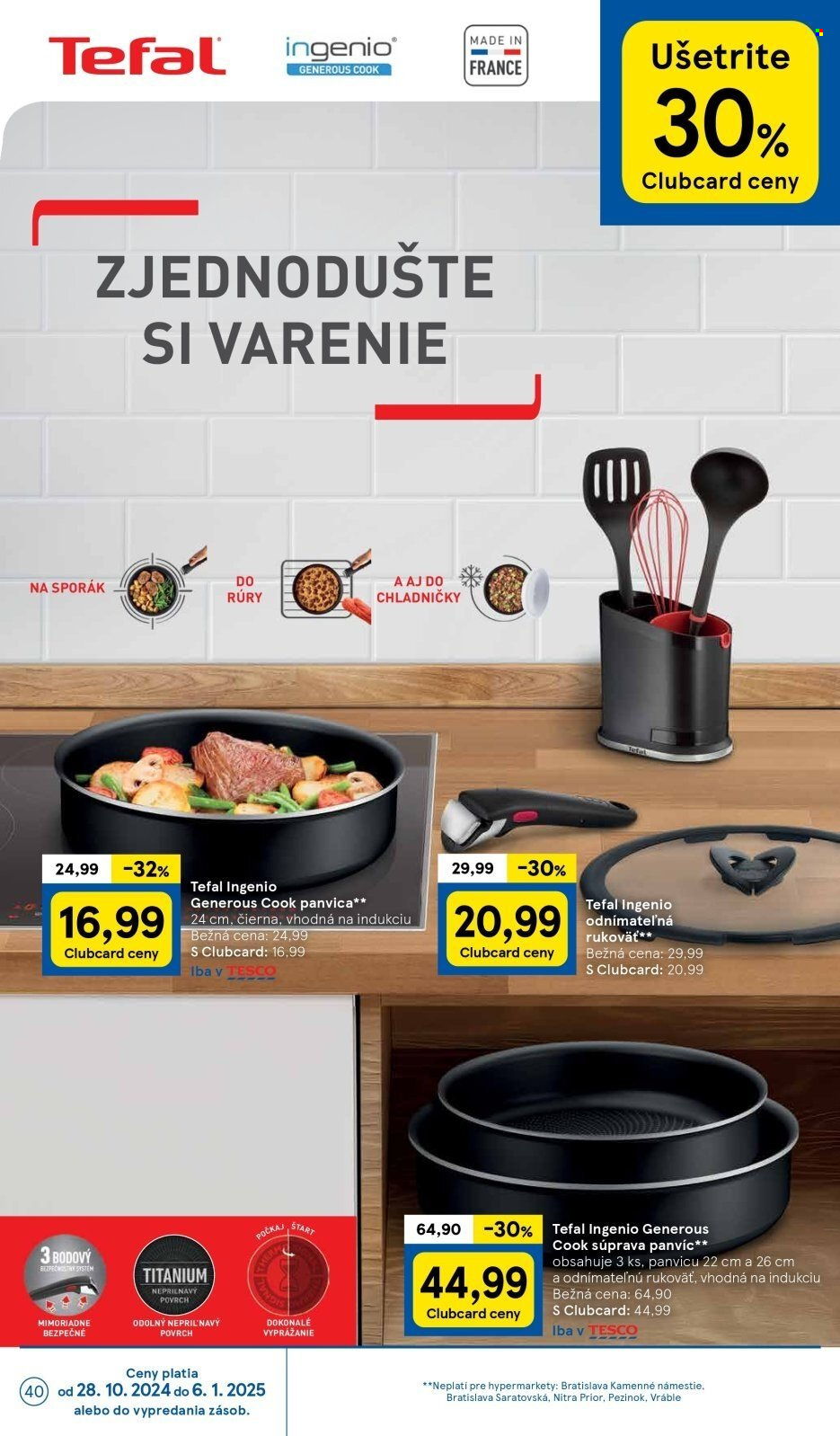 Leták TESCO - 30.10.2024 - 5.11.2024. Strana 40