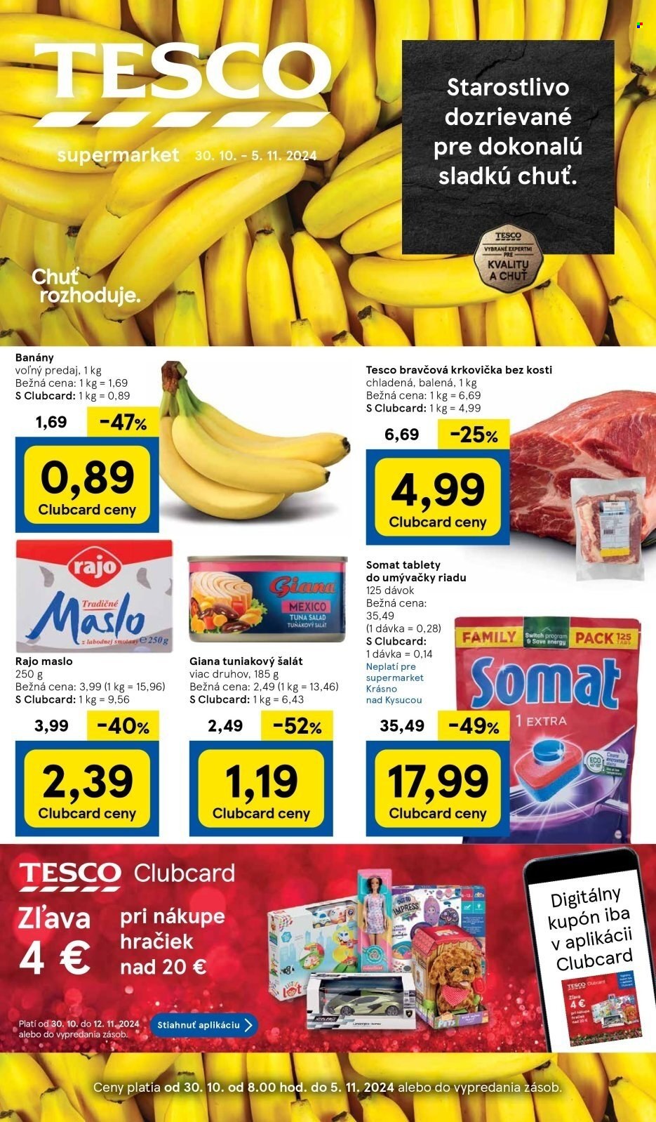 Leták TESCO supermarket - 30.10.2024 - 5.11.2024. Strana 1