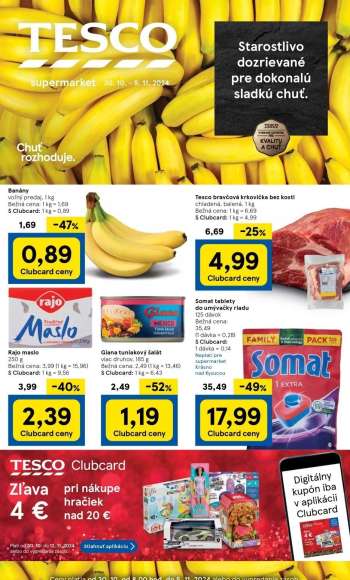 Leták TESCO supermarket - 30.10.2024 - 5.11.2024.