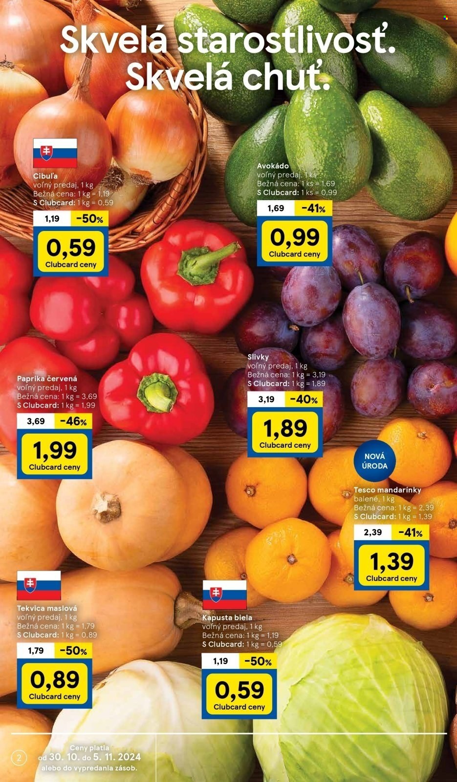 Leták TESCO supermarket - 30.10.2024 - 5.11.2024. Strana 2