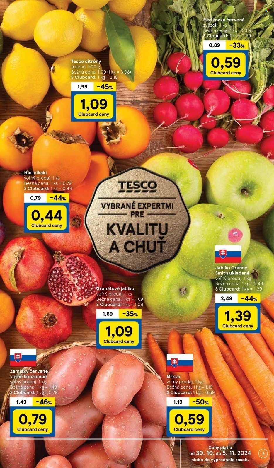 Leták TESCO supermarket - 30.10.2024 - 5.11.2024. Strana 3