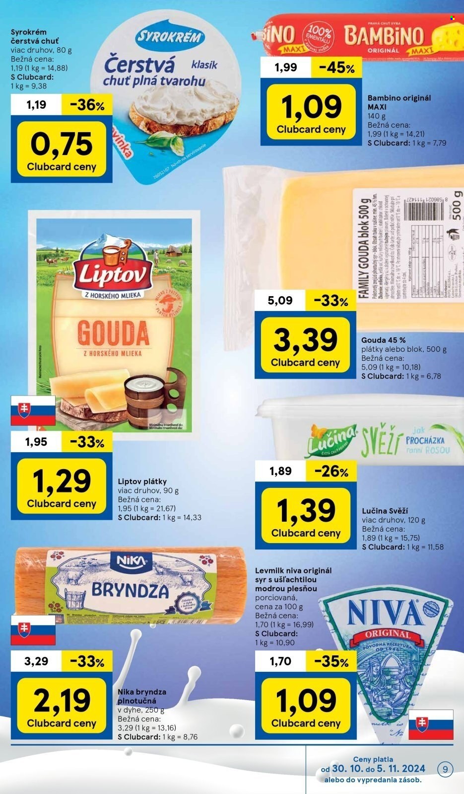 Leták TESCO supermarket - 30.10.2024 - 5.11.2024. Strana 9