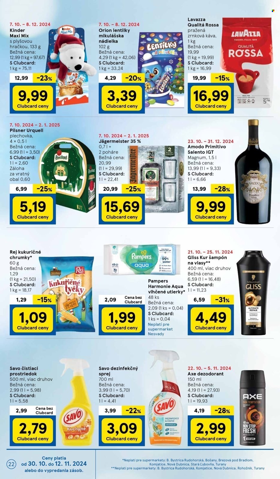 Leták TESCO supermarket - 30.10.2024 - 5.11.2024. Strana 22