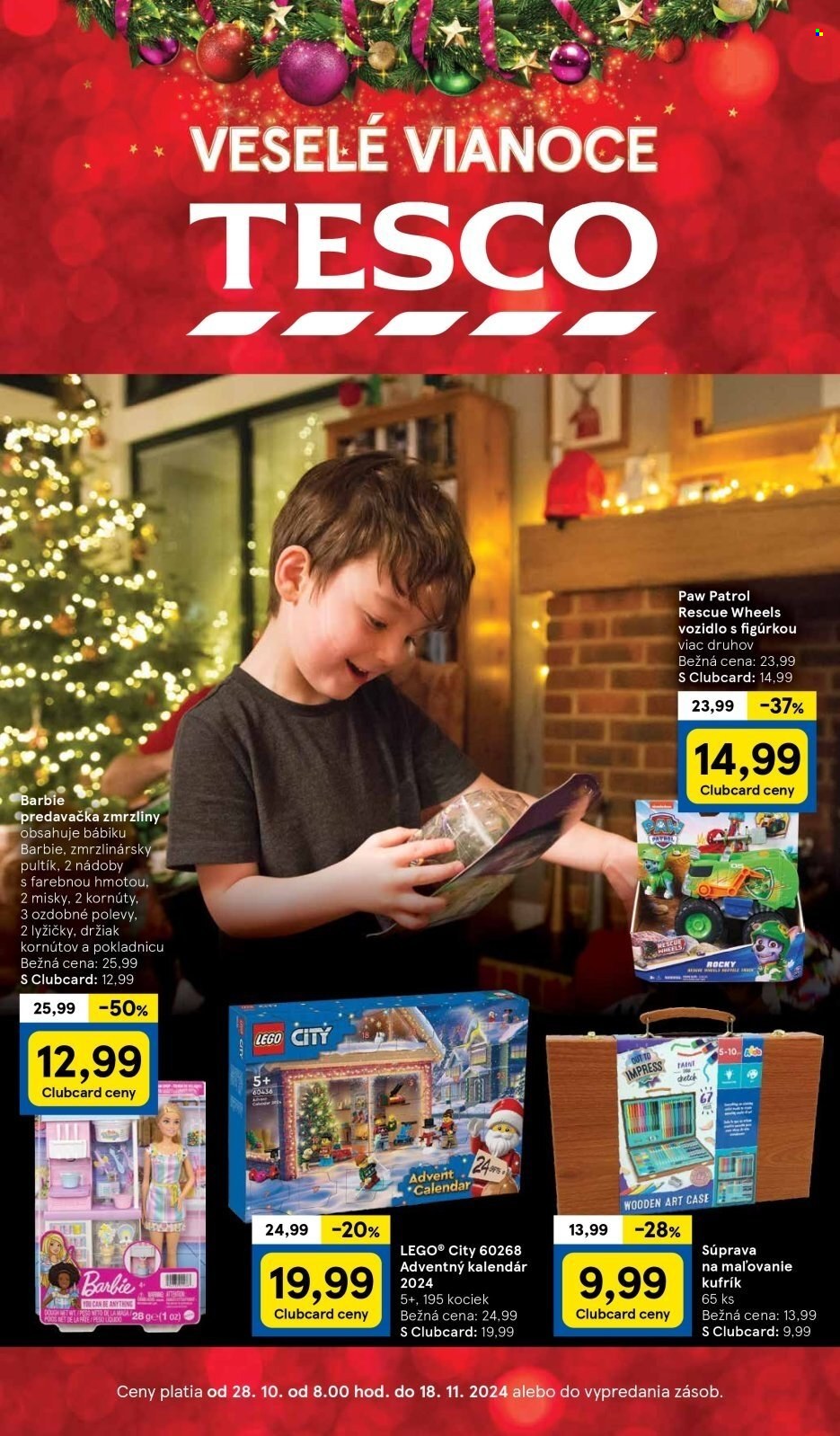 Leták TESCO hypermarket - 28.10.2024 - 18.11.2024. Strana 1