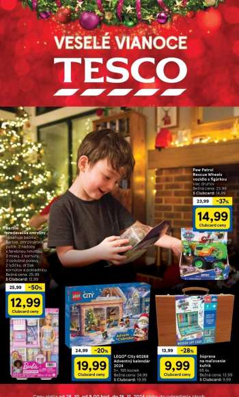 Leták TESCO hypermarket - 28.10.2024 - 14.1.2025.