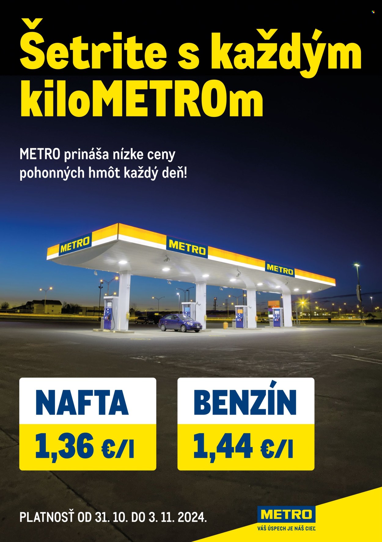 Leták Metro - 31.10.2024 - 3.11.2024. Strana 1