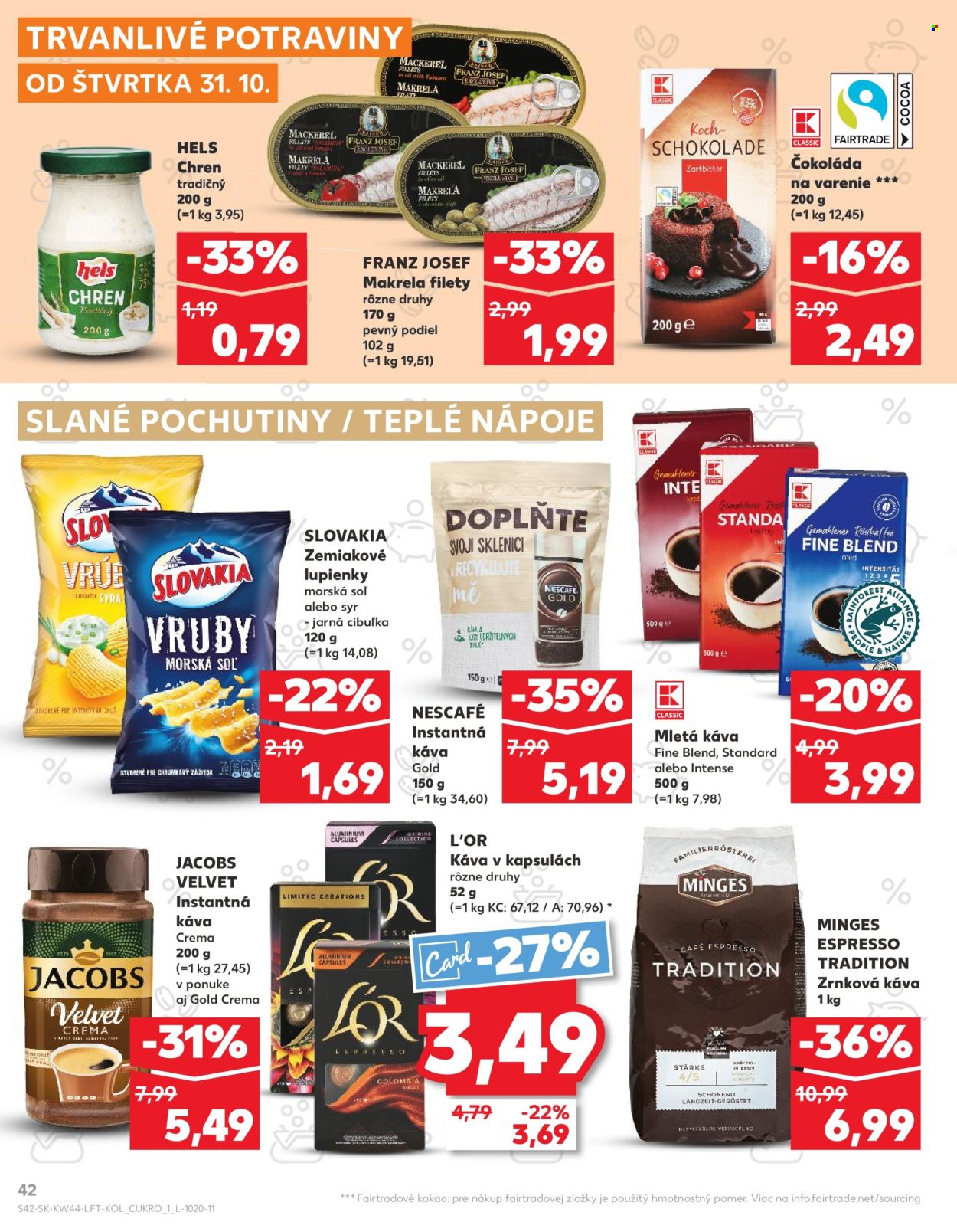 Leták Kaufland - 31.10.2024 - 6.11.2024. Strana 42