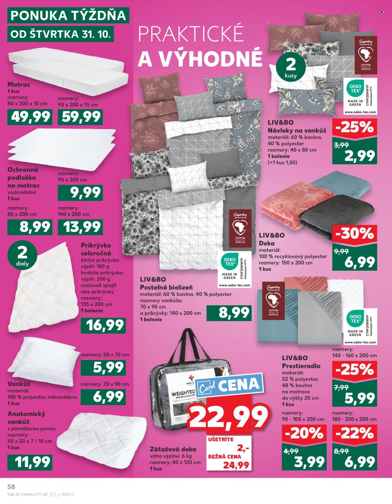 Leták Kaufland - 31.10.2024 - 6.11.2024. Strana 58