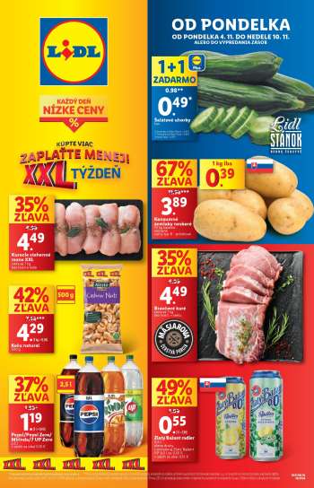 Leták Lidl - 4.11.2024 - 10.11.2024.