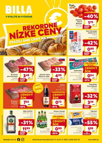 Leták Billa - 6.11.2024 - 12.11.2024.