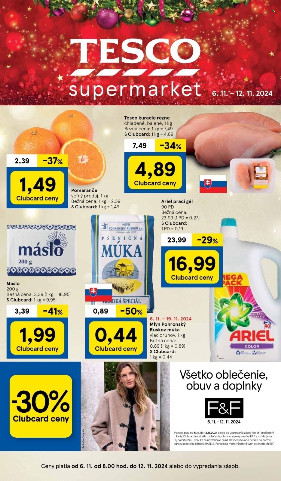 Leták TESCO supermarket - 6.11.2024 - 12.11.2024. Strana 1
