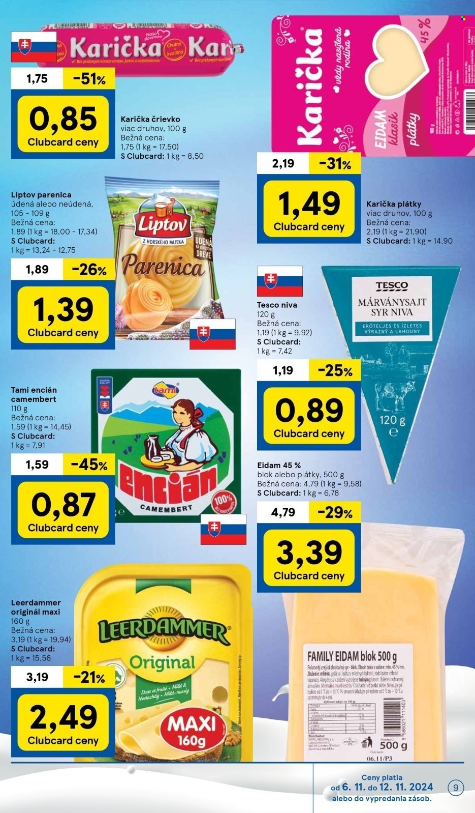 Leták TESCO supermarket - 6.11.2024 - 12.11.2024. Strana 9