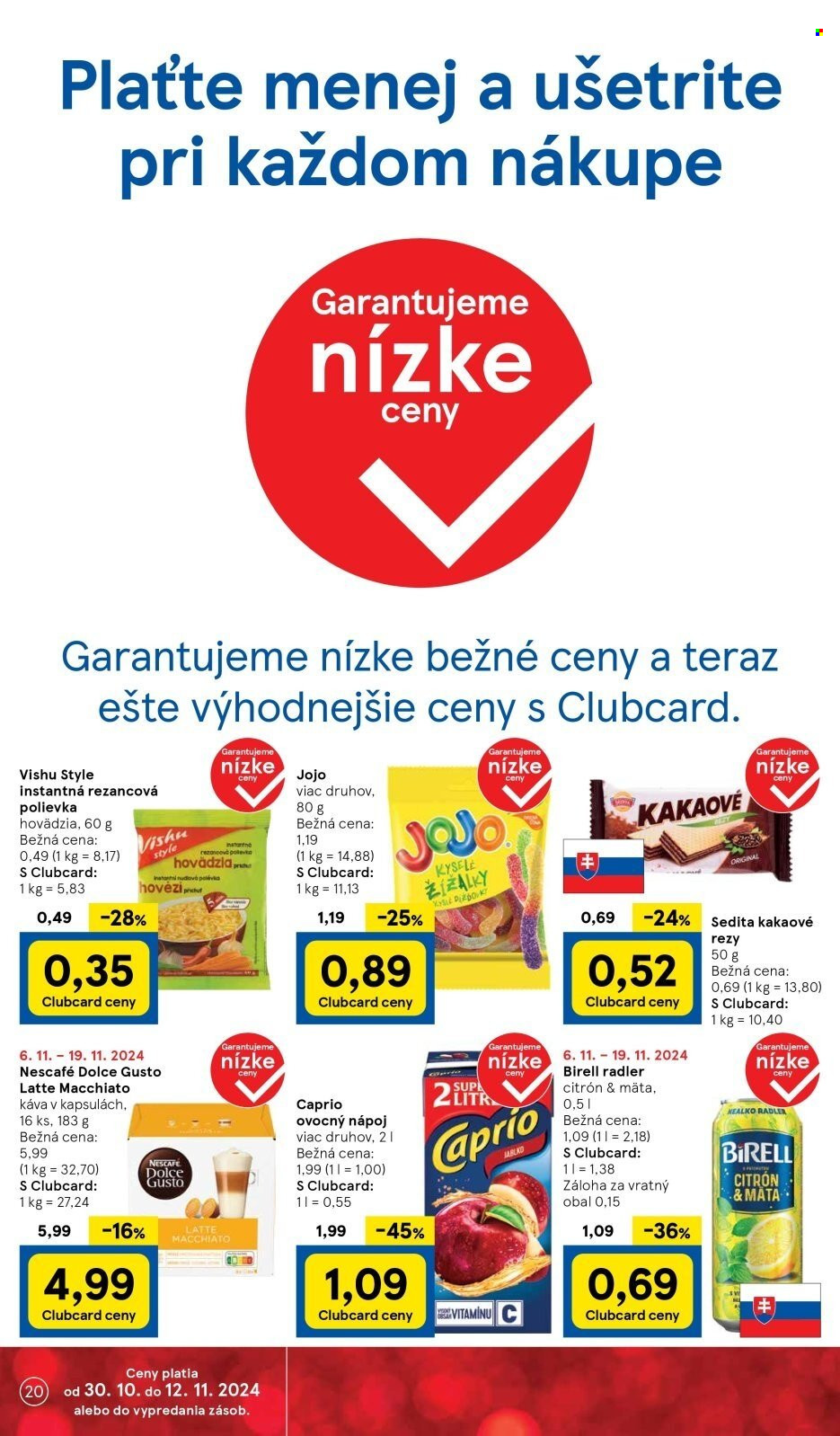 Leták TESCO supermarket - 6.11.2024 - 12.11.2024. Strana 20
