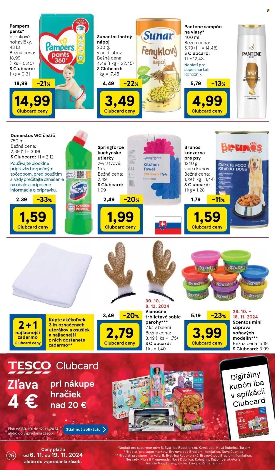 Leták TESCO supermarket - 6.11.2024 - 12.11.2024. Strana 26