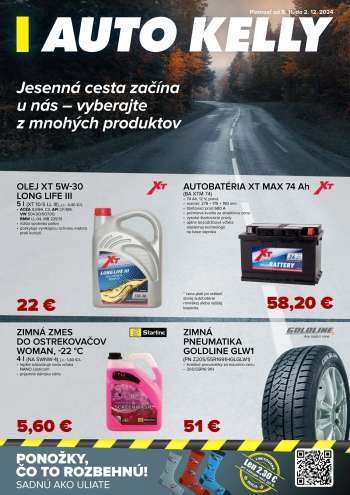 Leták Auto Kelly - 5.11.2024 - 2.12.2024.