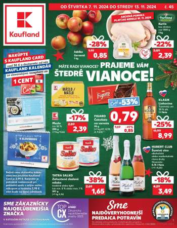 Leták Kaufland - 7.11.2024 - 13.11.2024.