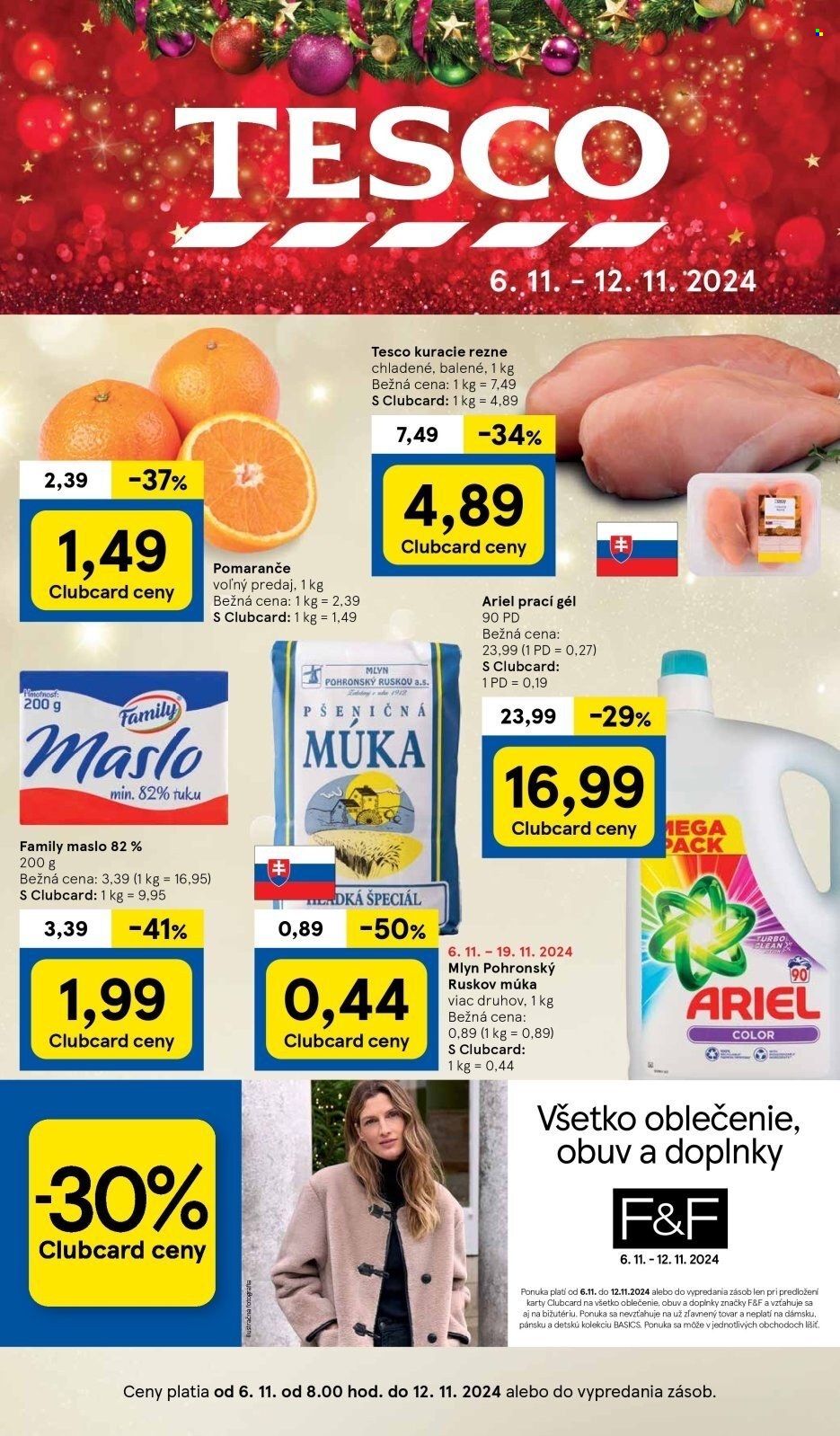Leták TESCO - 6.11.2024 - 12.11.2024. Strana 1