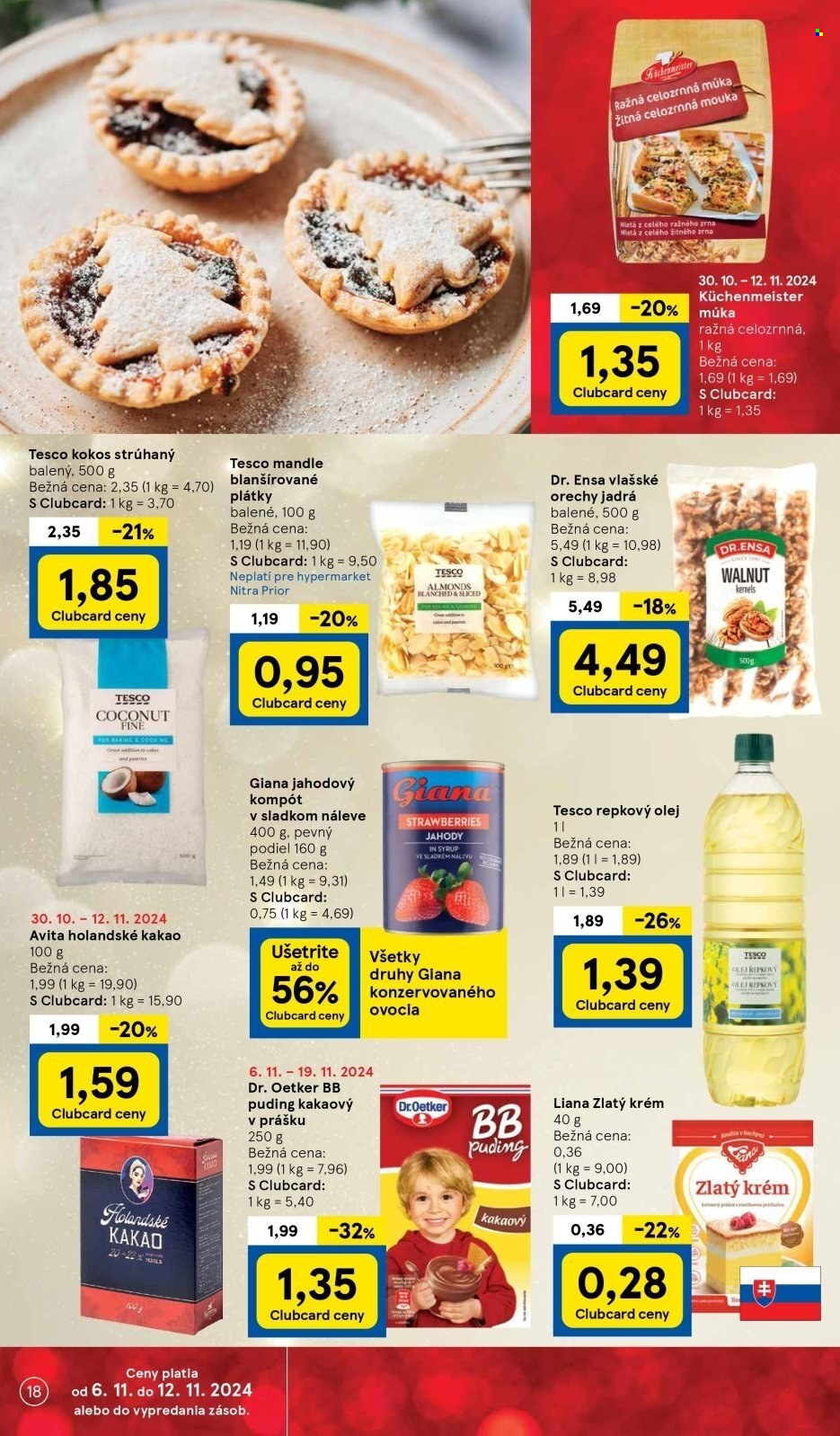 Leták TESCO - 6.11.2024 - 12.11.2024. Strana 18