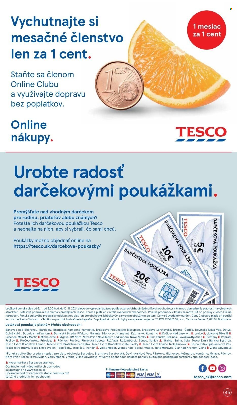 Leták TESCO - 6.11.2024 - 12.11.2024. Strana 45