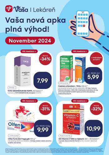Leták Vaša lekáreň - 1.11.2024 - 30.11.2024.
