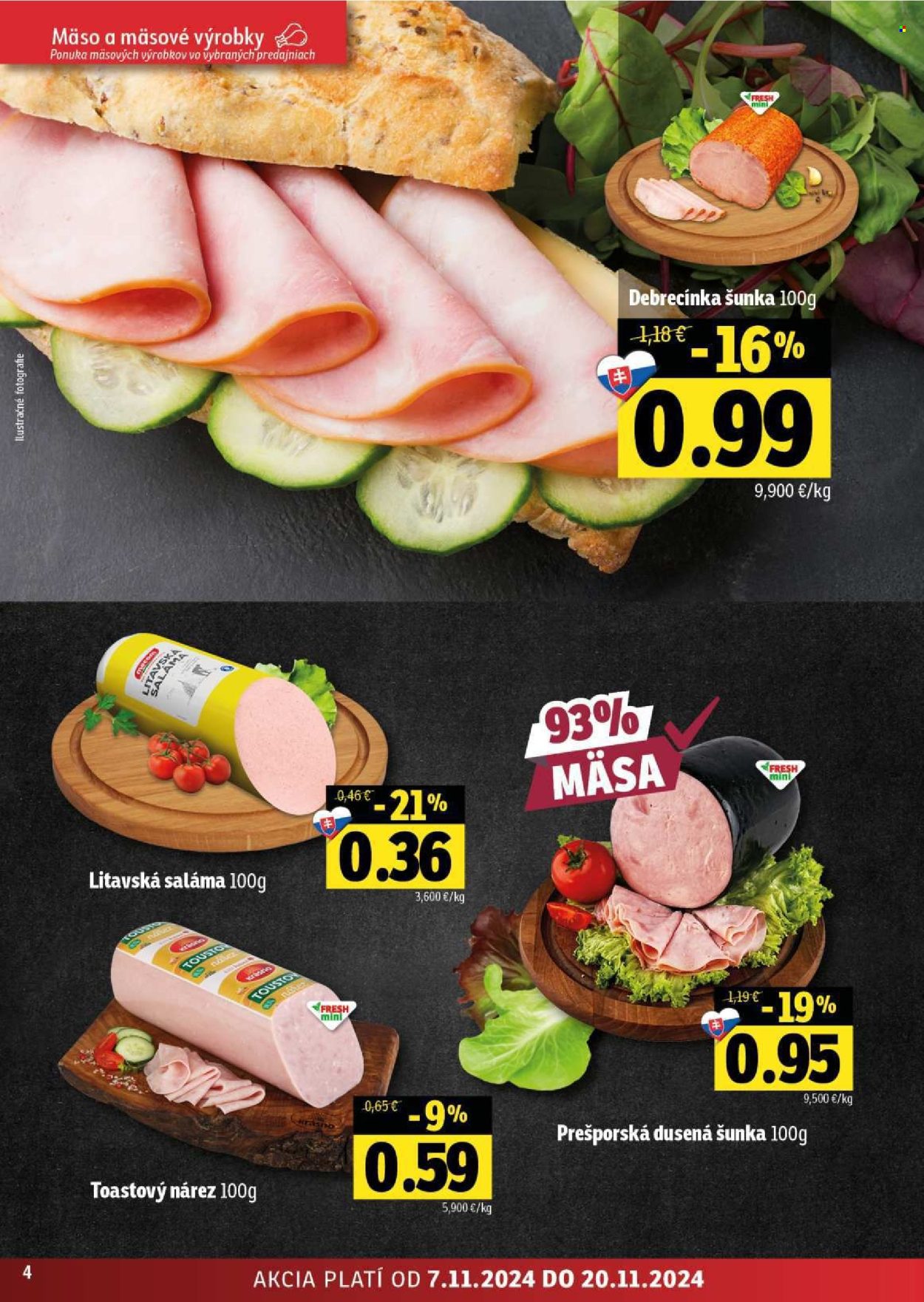 Leták FRESH - 7.11.2024 - 20.11.2024. Strana 4