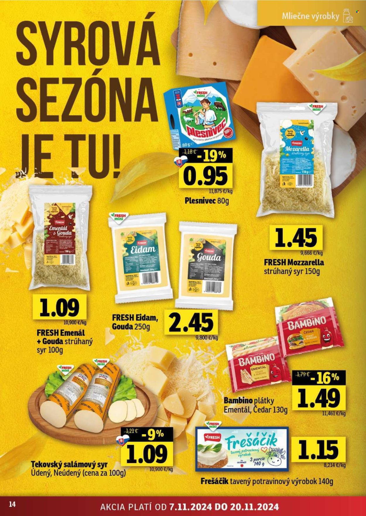Leták FRESH - 7.11.2024 - 20.11.2024. Strana 14