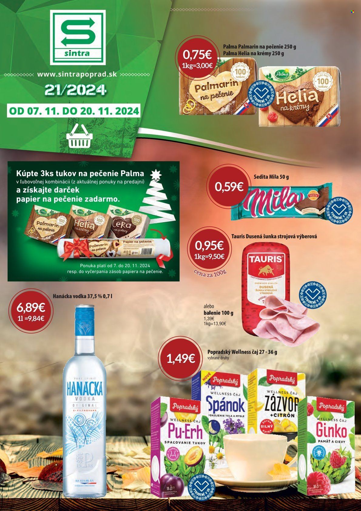 Leták Sintra - 7.11.2024 - 20.11.2024. Strana 1