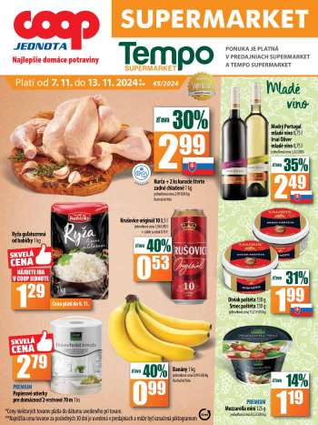 Leták COOP Jednota - 7.11.2024 - 13.11.2024.