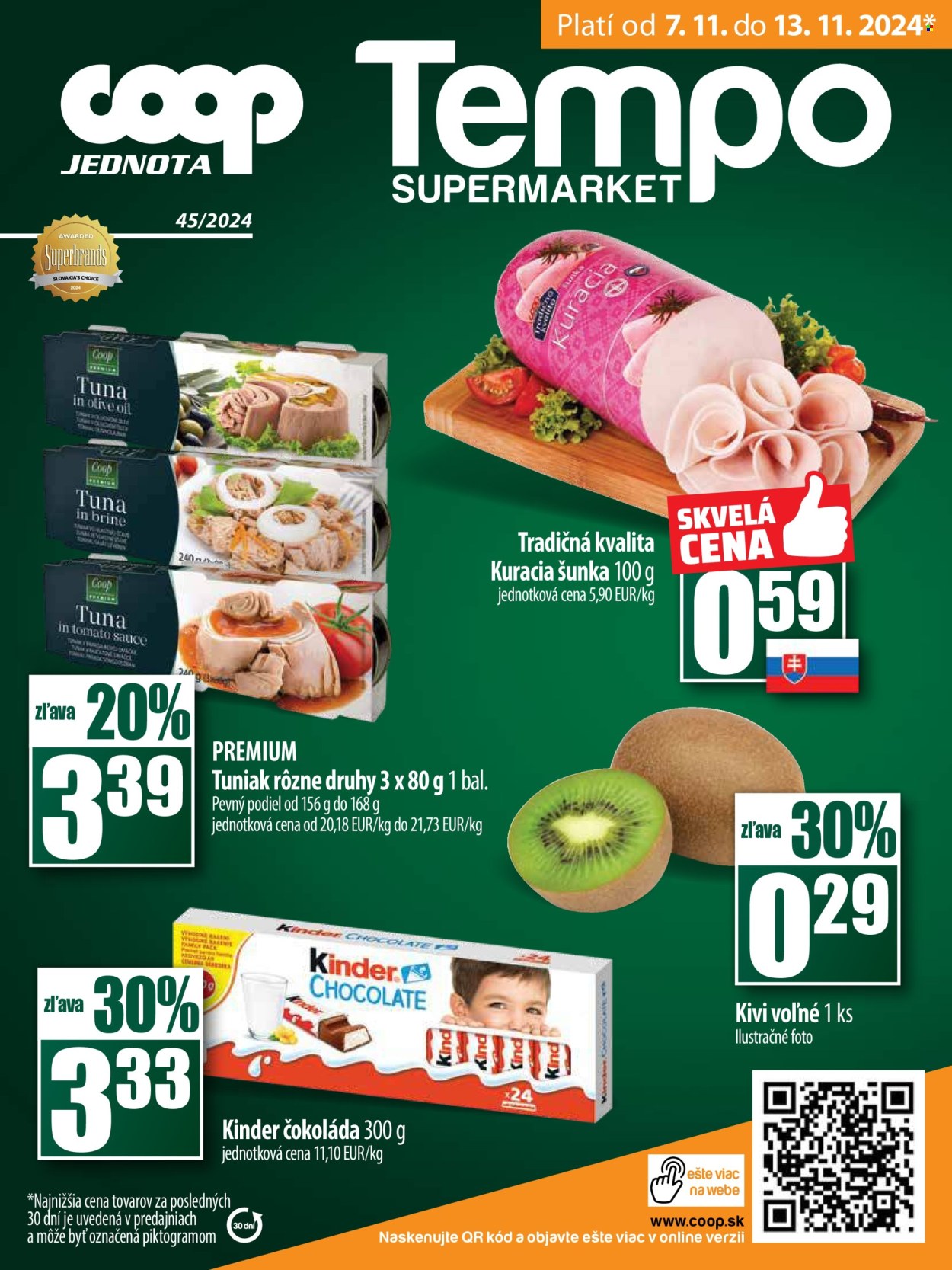 Leták COOP Jednota - 7.11.2024 - 13.11.2024. Strana 16