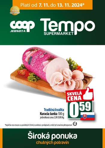 Leták COOP Jednota - 7.11.2024 - 13.11.2024.