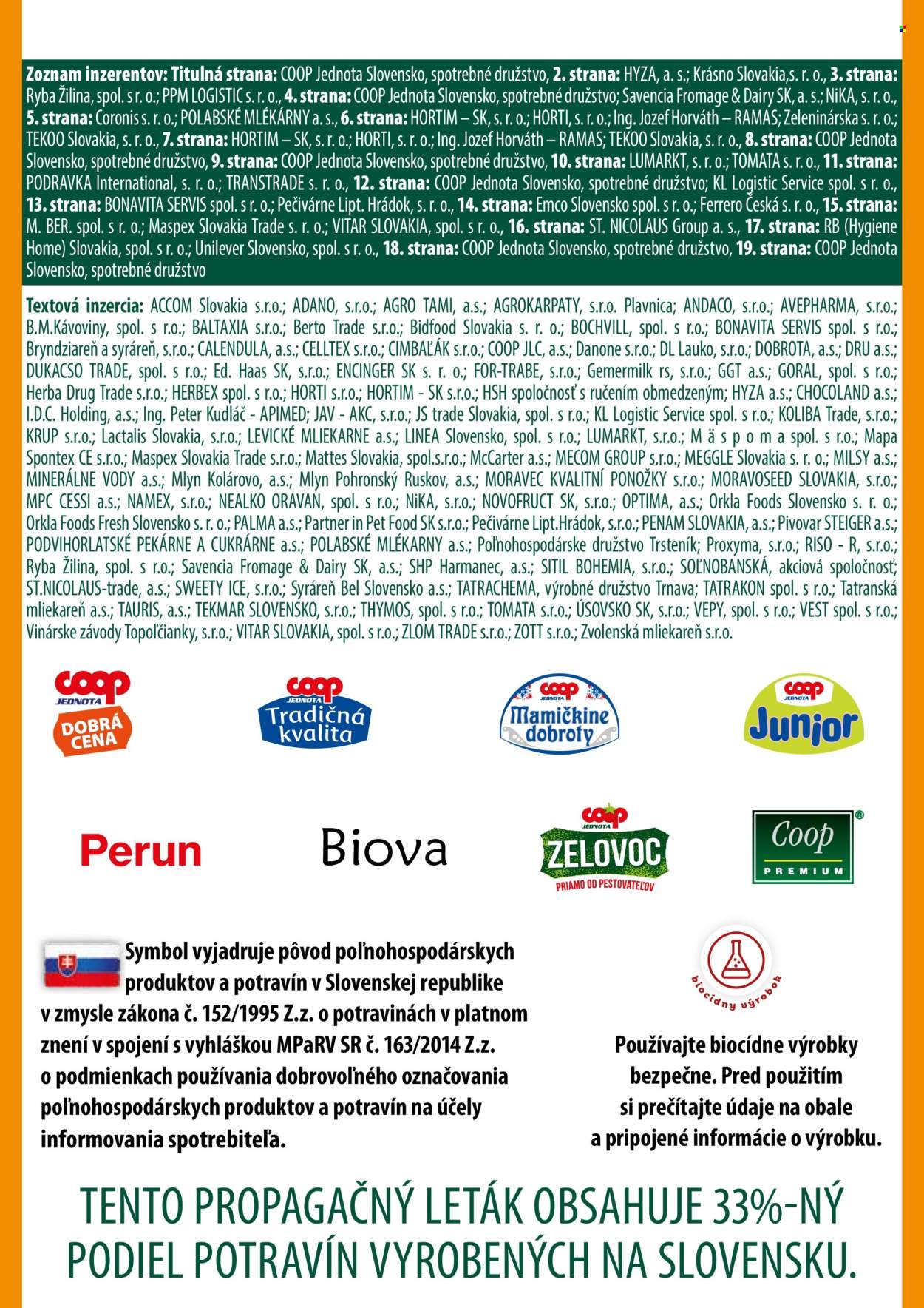 Leták COOP Jednota - 7.11.2024 - 13.11.2024. Strana 20