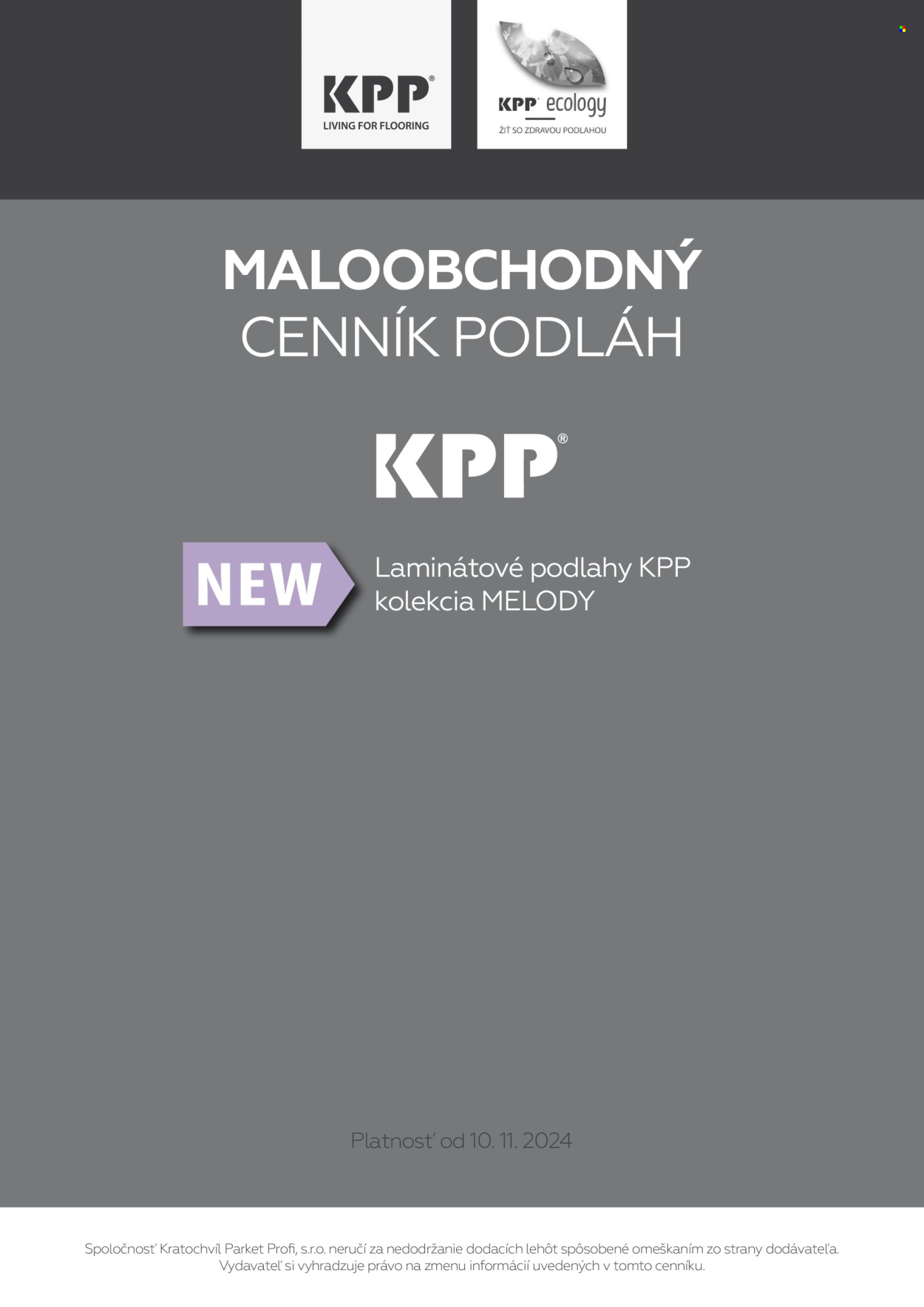 Leták KPP. Strana 1
